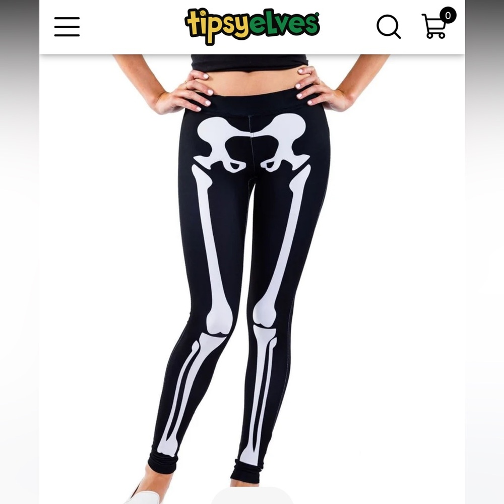 Tipsy Elves • Skeleton Leggings M